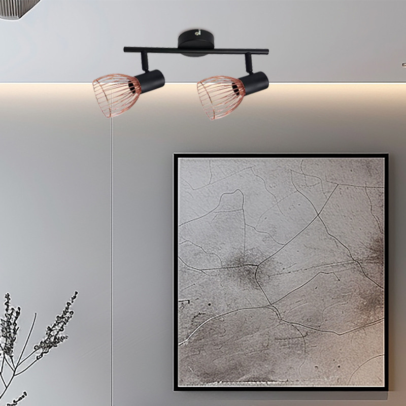 Spot lampa Geneva ML-1712011-02 crna+bakar