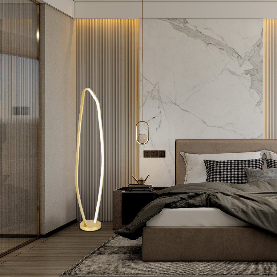 Podna lampa LED Butler ML-2411008-1F Zlatna