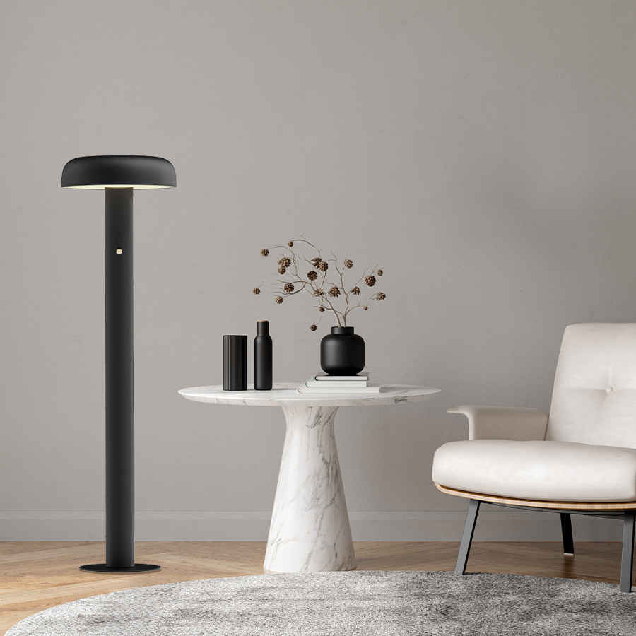 Podna lampa LED Herberg MSL-760-1F Crna