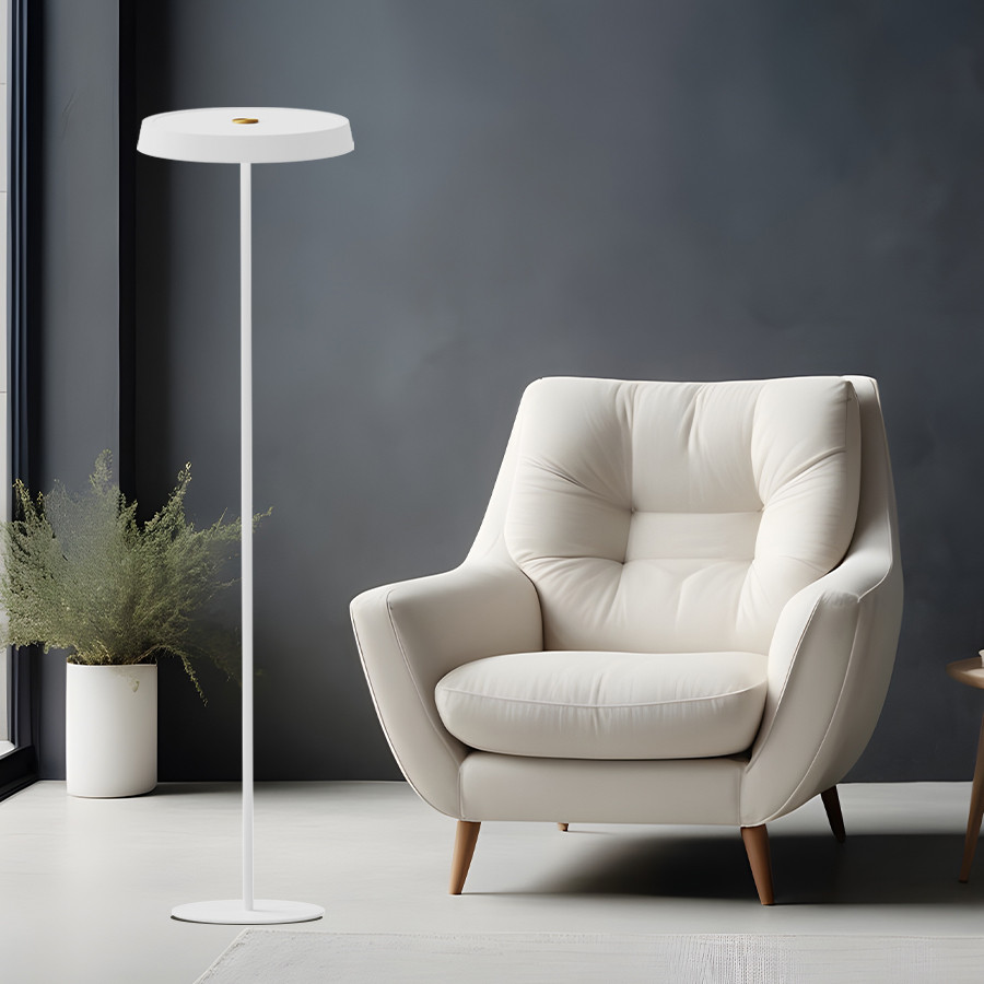 Podna lampa LED Bramsen MSL-606-1F Bijela