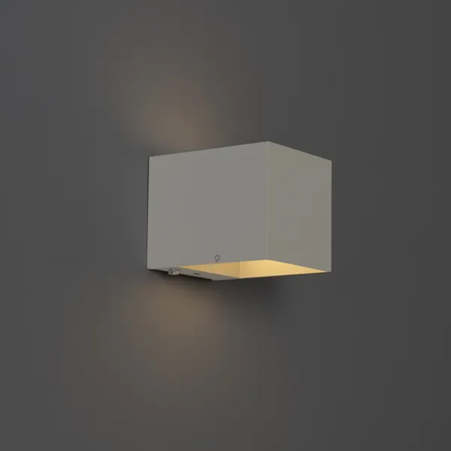 Zidna lampa WQ1110 6W 3000K kvadratna siva