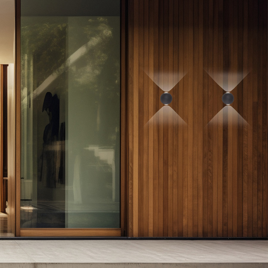 Zidna lampa ML081-2 2X3W 4000K antracit