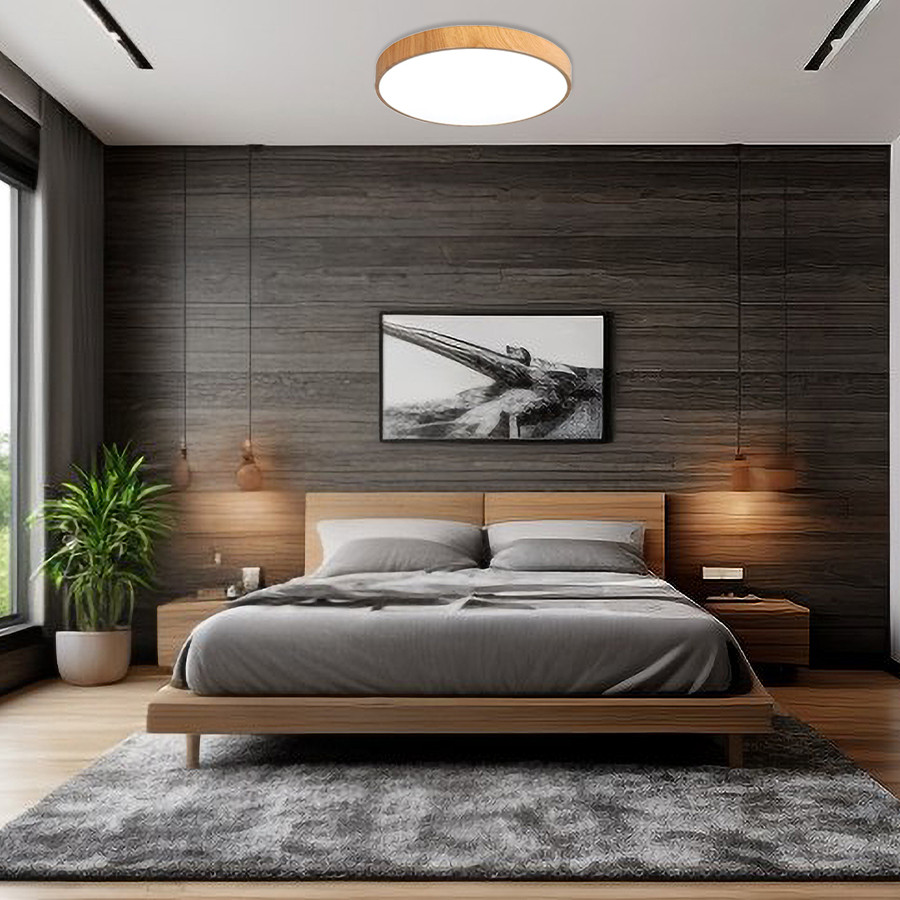 Plafonjera LED E-light Strauss EL-26725 36W 3-CCT Svijetlo drvo