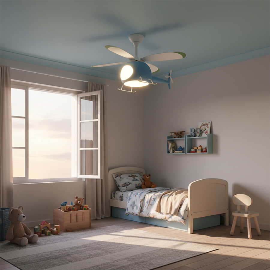 Visilica LED Helicopter ML-1921 40W plava djecija