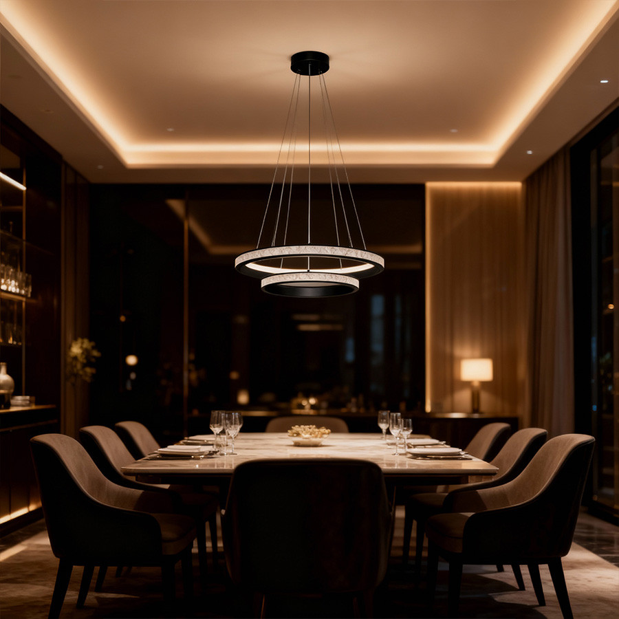 Luster LED Richardson ML-P02A2-02 Crni