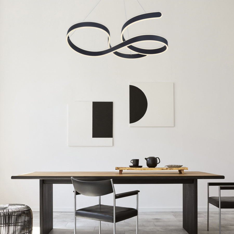 Visilica LED Biglia ML-0903P01 52W 3000K-4000K-6500K crna