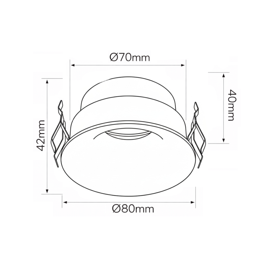 Downlight Heggem ML-2160-01 Zlatna