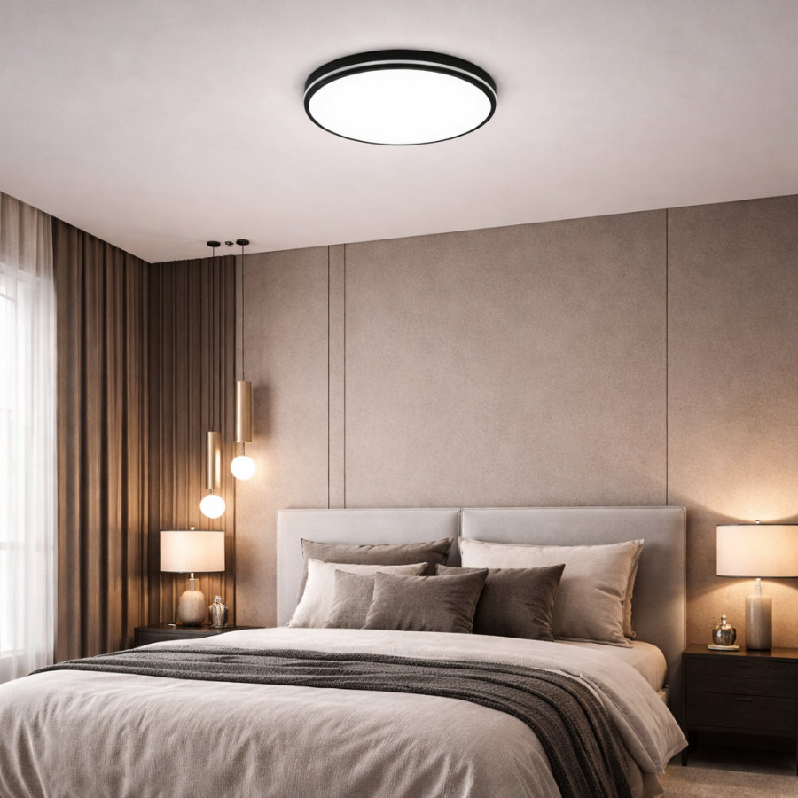 Plafonjera LED Rebbecca EL-7101-18W CCT Crna