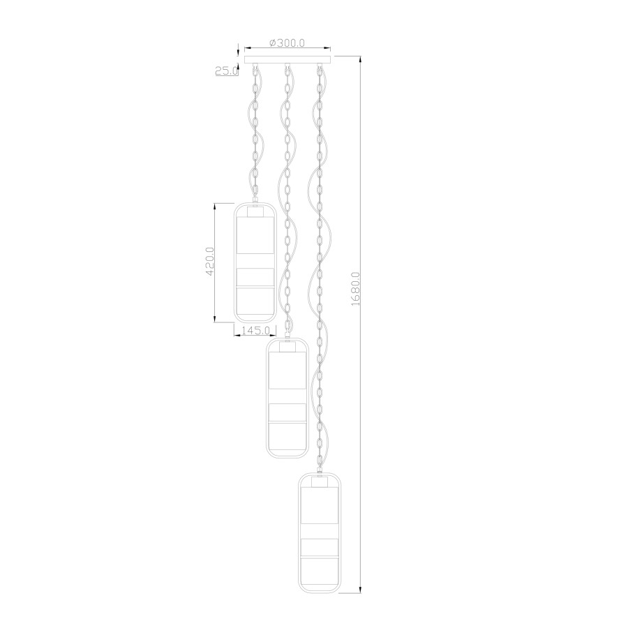 Visilica Flowervase ML-050622-3P