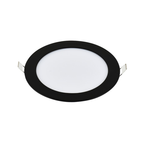 LED panel E-light 24W okrugli ugradni 3000K crni