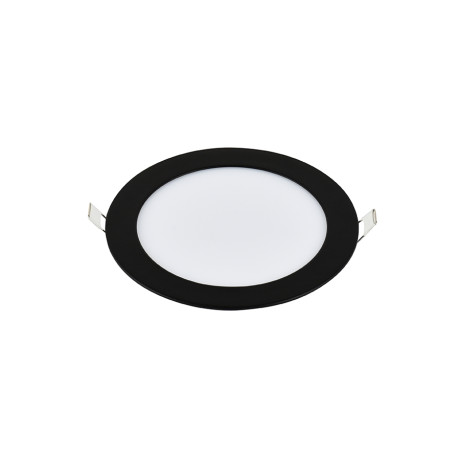 LED panel E-light 6W okrugli ugradni 6500K crni