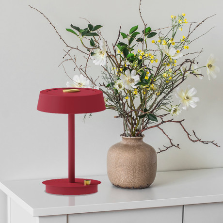 Stolna lampa LED Bramsen MSL-605-1T Crvena