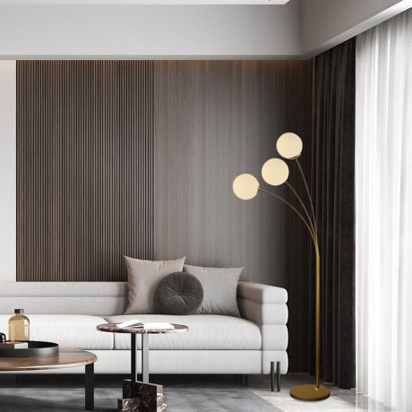 Podna lampa Perrotta ML-102-3F Zlatna