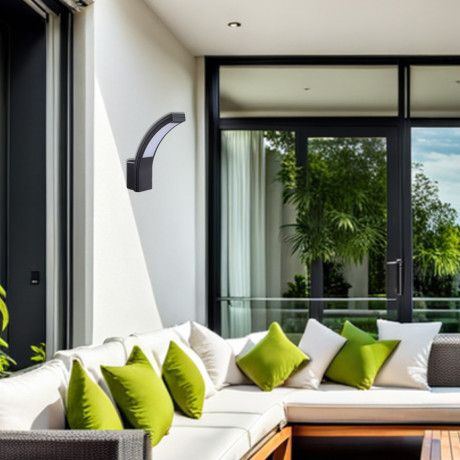 Vrtna lampa LED zidna ST53AH crna