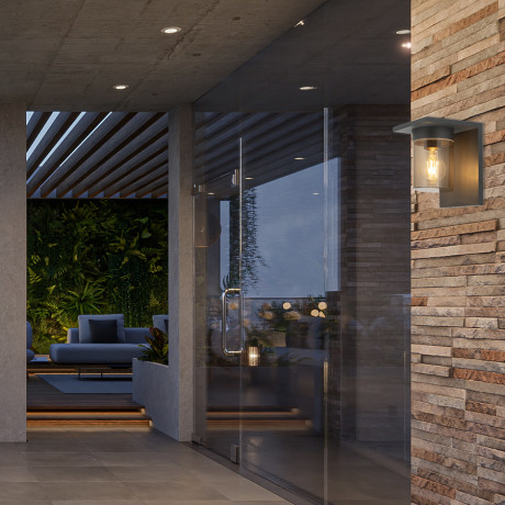 Vrtna lampa zidna Solis ML-1702-1W