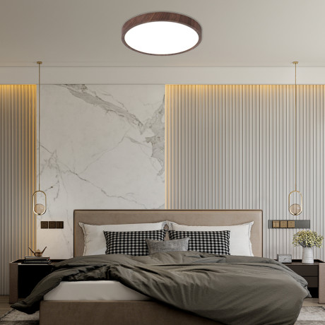 Plafonjera LED E-light Strauss EL-26725 36W 3-CCT Tamno drvo