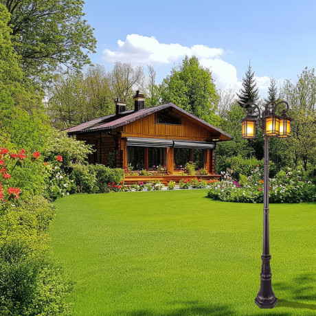 Vrtna lampa stubna Atlas ML-18064-S-PD3