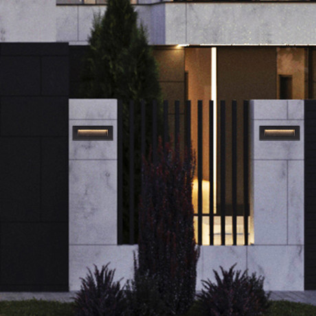 Vrtna lampa LED ugradna Fulton ML-2202 crna