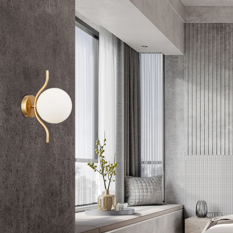 Zidna lampa Galloway ML-9341-1W Zlatna