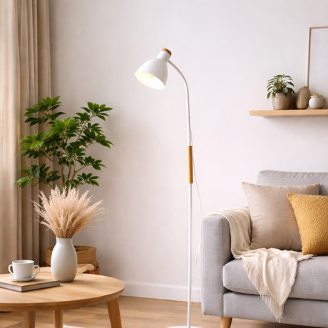 Podna lampa E-light Locke EL-136-1F Bijela